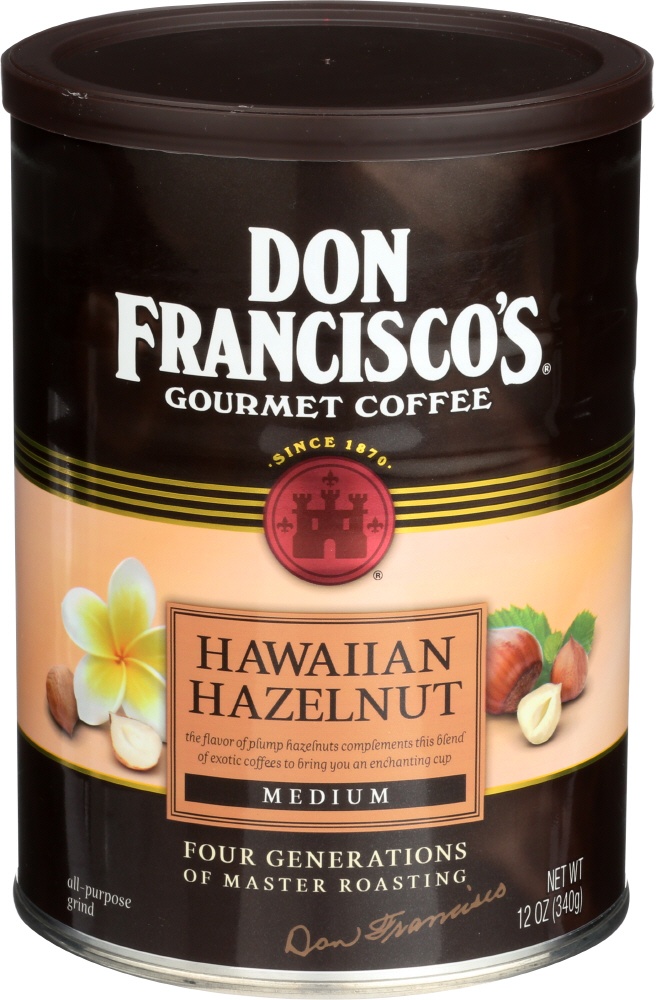 Don Francisco's Hawaiian Hazelnut Medium Roast Ground Coffee 12 oz Shipt