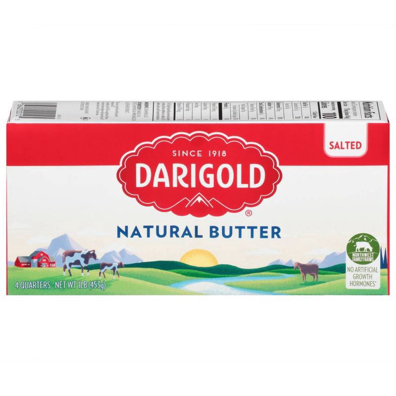slide 1 of 2, Darigold Natural Salted Butter 4 ea, 4 ct