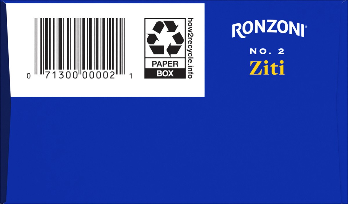 slide 6 of 9, Ronzoni Ziti, 16 oz, Non-GMO Pasta for Thick Sauces and Casseroles, 1 lb