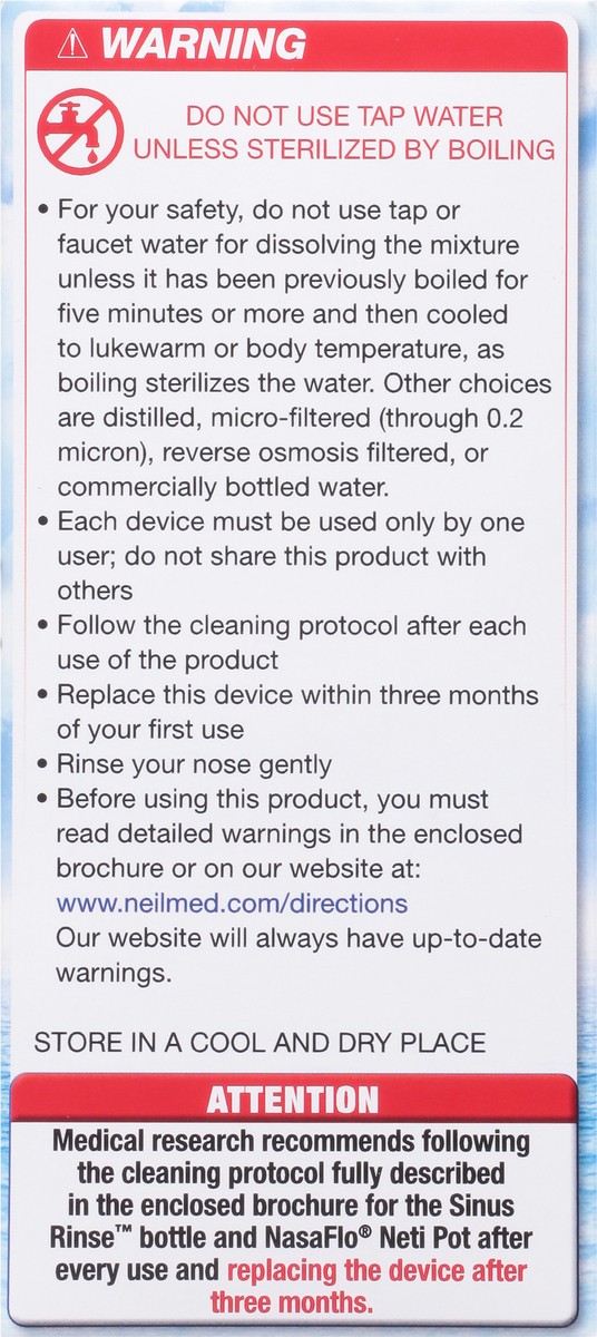 slide 7 of 9, NeilMed All Natural Premixed Packets Sinus Rinse 50 ea, 50 ct