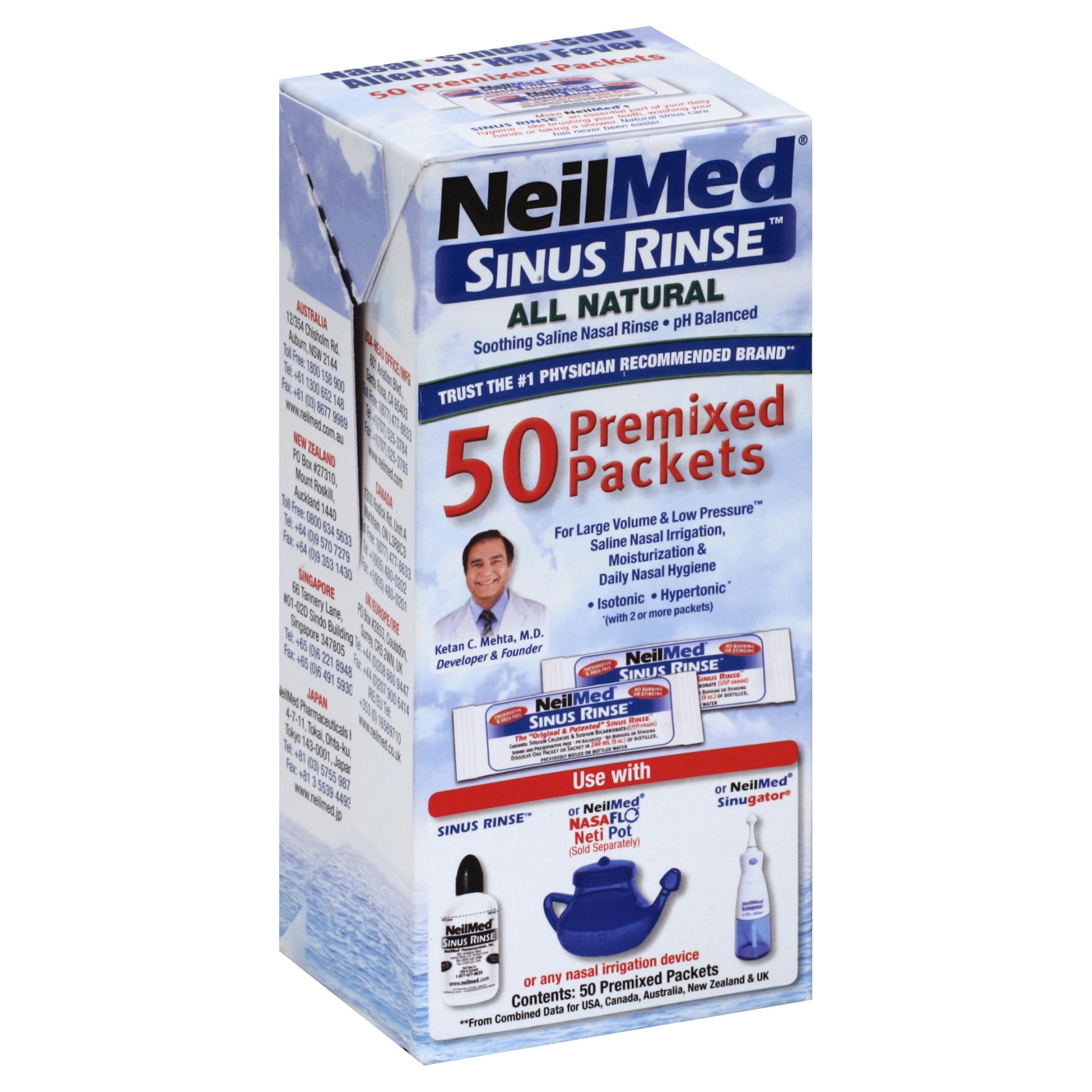 NeilMed Sinus Rinse 50 Premixed Packets 50 ct | Shipt