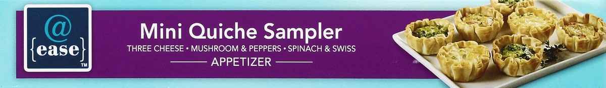 slide 4 of 6, @Ease Mini Quiche Sampler, 6.3 oz