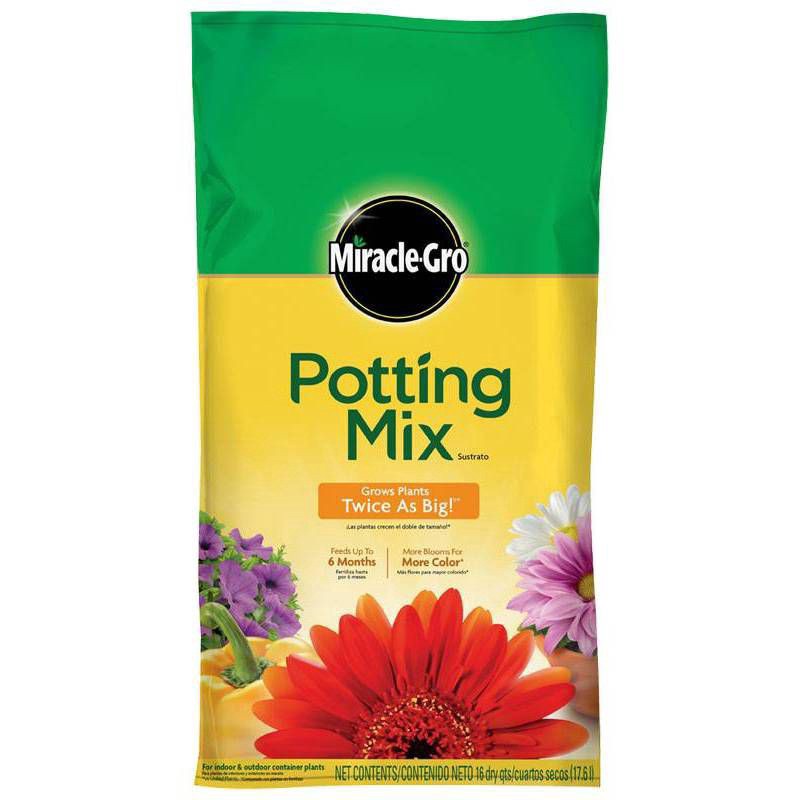 slide 1 of 5, Miracle-Gro Premium Potting Soil, 8.08 lb