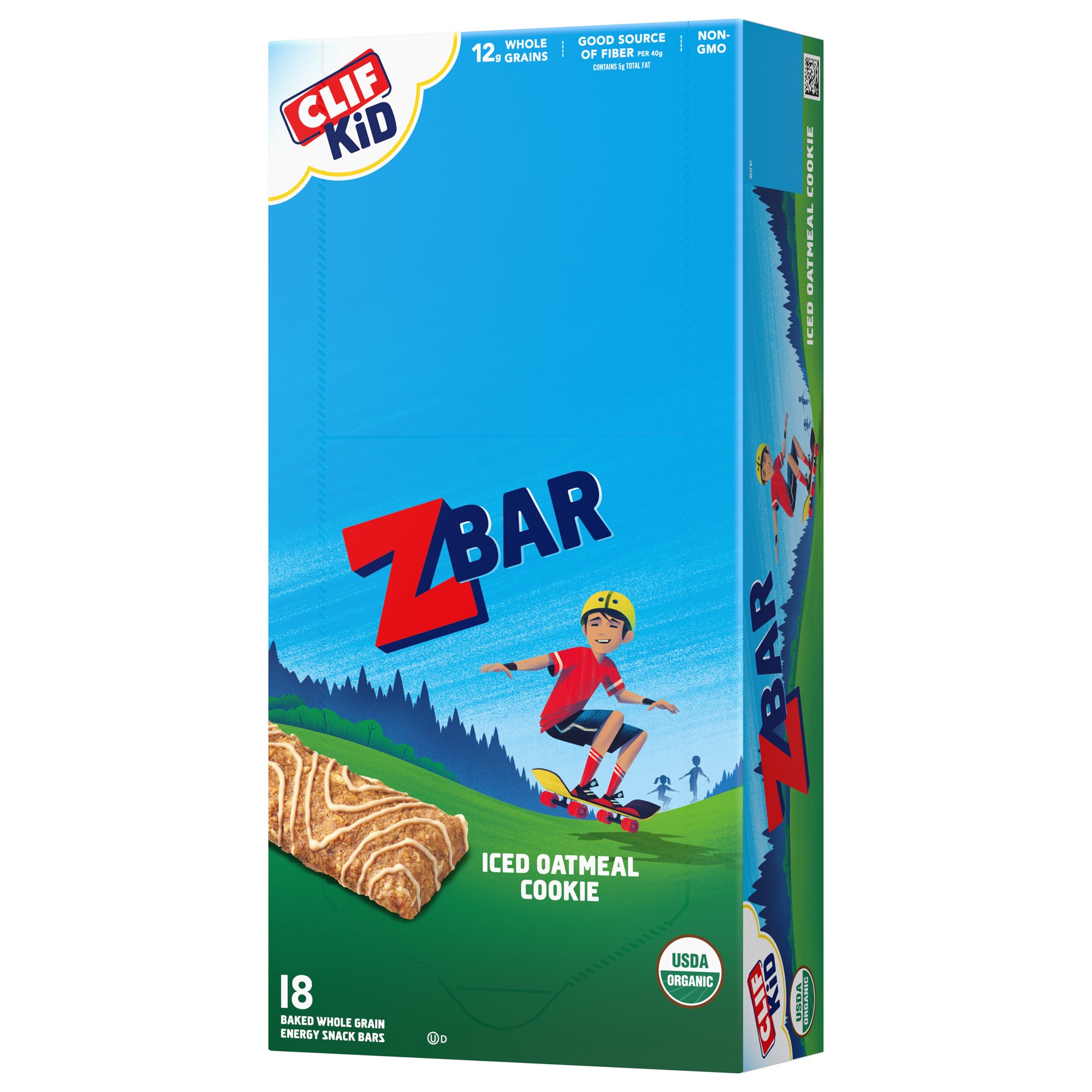 slide 1 of 12, Zbar - Iced Oatmeal Cookie - Soft Baked Whole Grain Snack Bars - USDA Organic - Non-GMO - Plant-Based - 1.27 oz. (18 Count), 22.86 oz