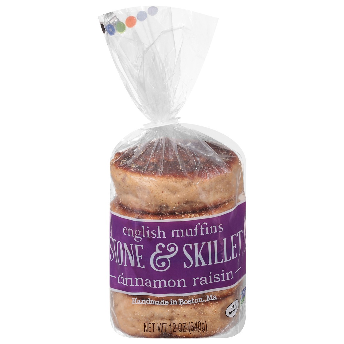 slide 1 of 1, Stone & Skillet Cinnamon Raisin English Muffins 12 oz, 12 oz