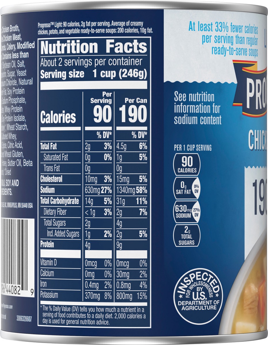 slide 11 of 13, Progresso Light, Chicken Pot Pie Style Canned Soup, 18.5 oz, 18.5 oz