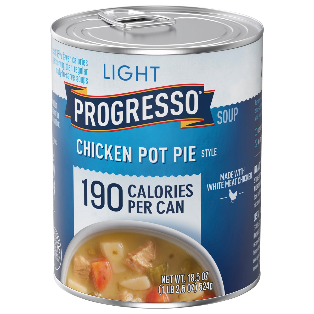 slide 7 of 13, Progresso Light, Chicken Pot Pie Style Canned Soup, 18.5 oz, 18.5 oz