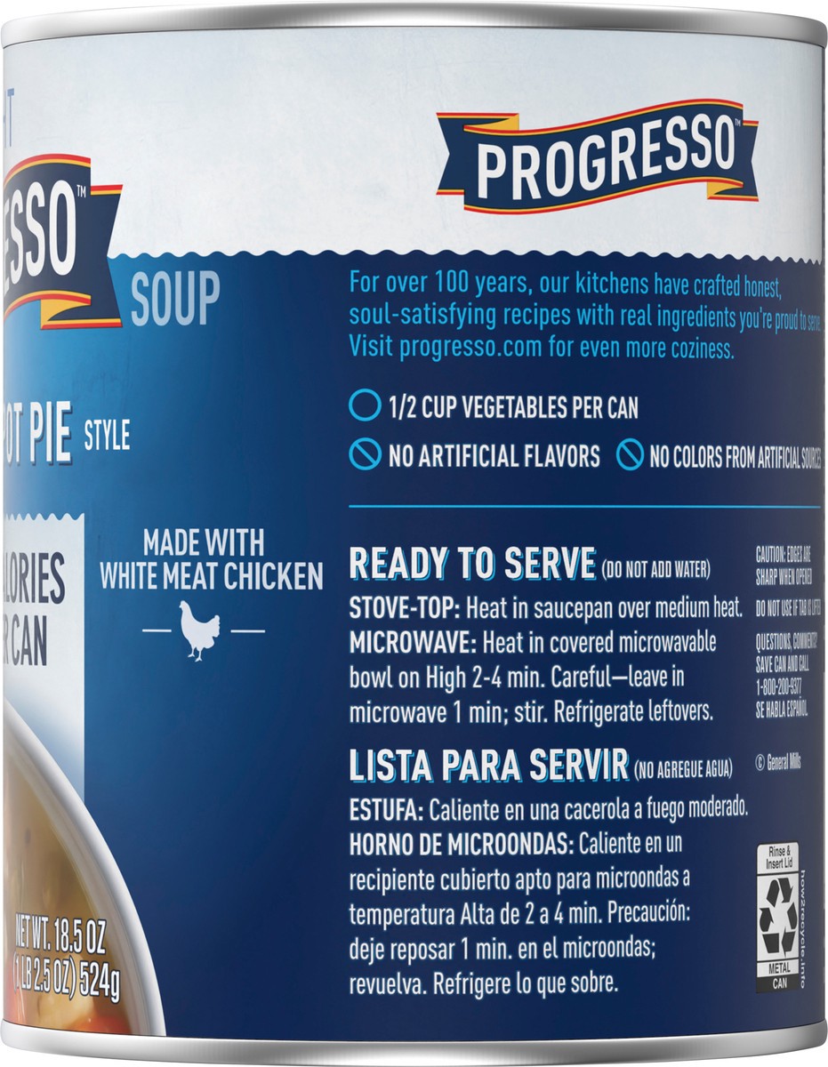 slide 6 of 13, Progresso Light, Chicken Pot Pie Style Canned Soup, 18.5 oz, 18.5 oz