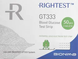 Rightest GT333 Blood Glucose Test Strips 50 ea