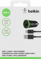 slide 1 of 1, Belkin Usb-C To Usb-A Cable With Universal Car Charger, 6 ft