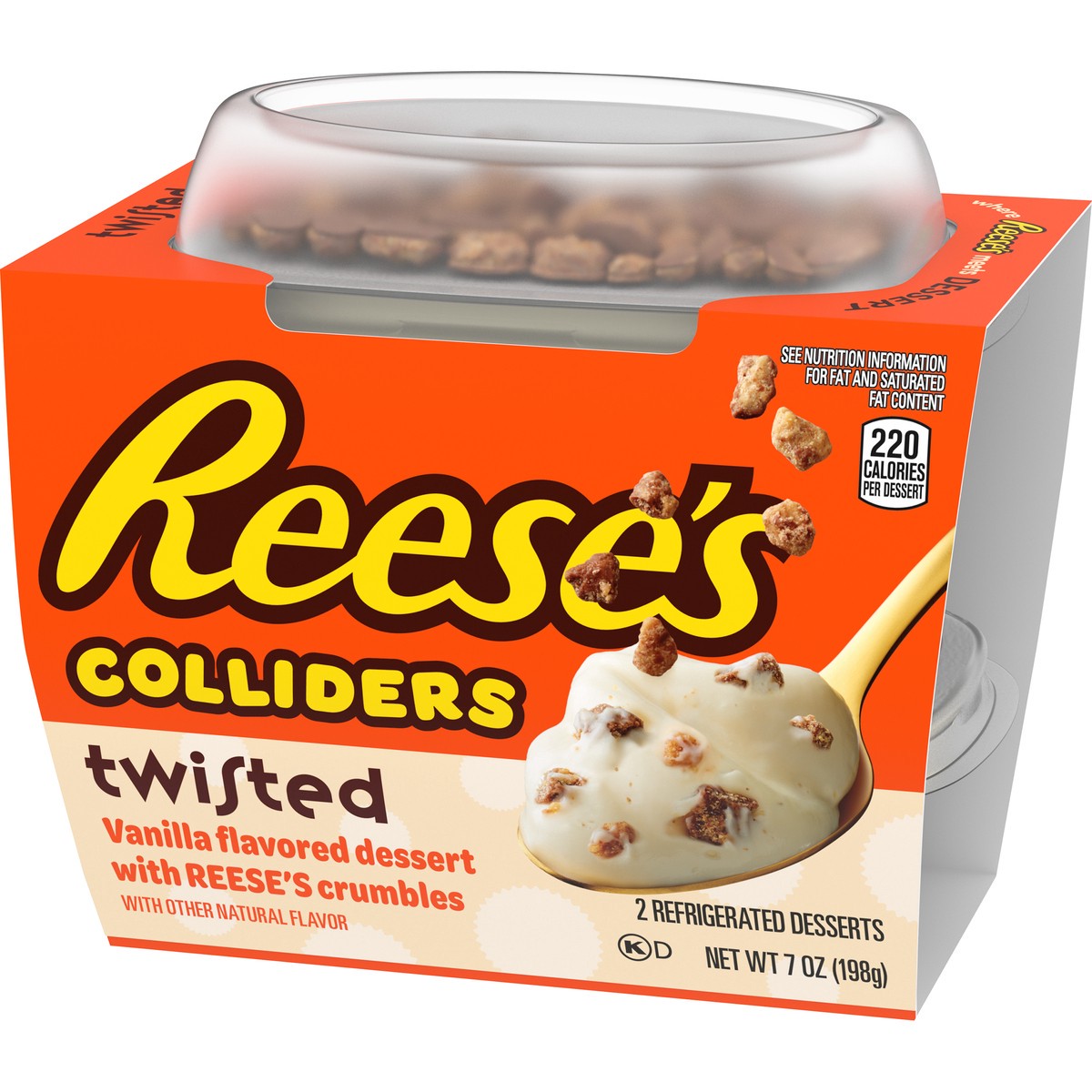 slide 3 of 9, COLLIDERS™ Twisted REESE'S Refrigerated Dessert, 2 ct Pack, 2 ct