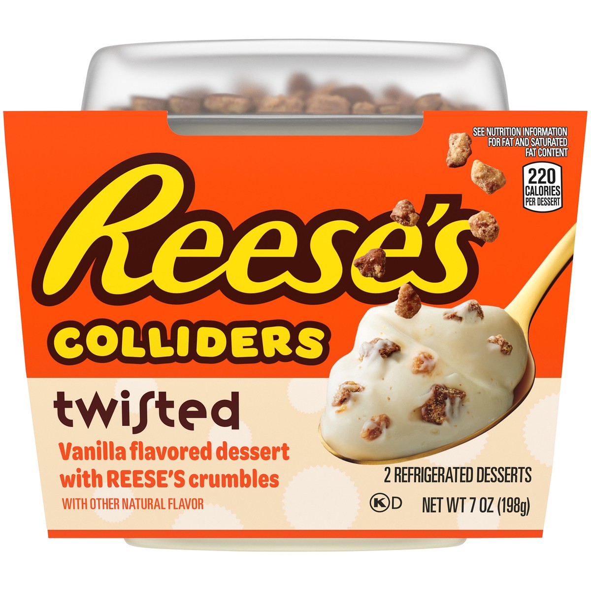 slide 6 of 9, COLLIDERS™ Twisted REESE'S Refrigerated Dessert, 2 ct Pack, 2 ct