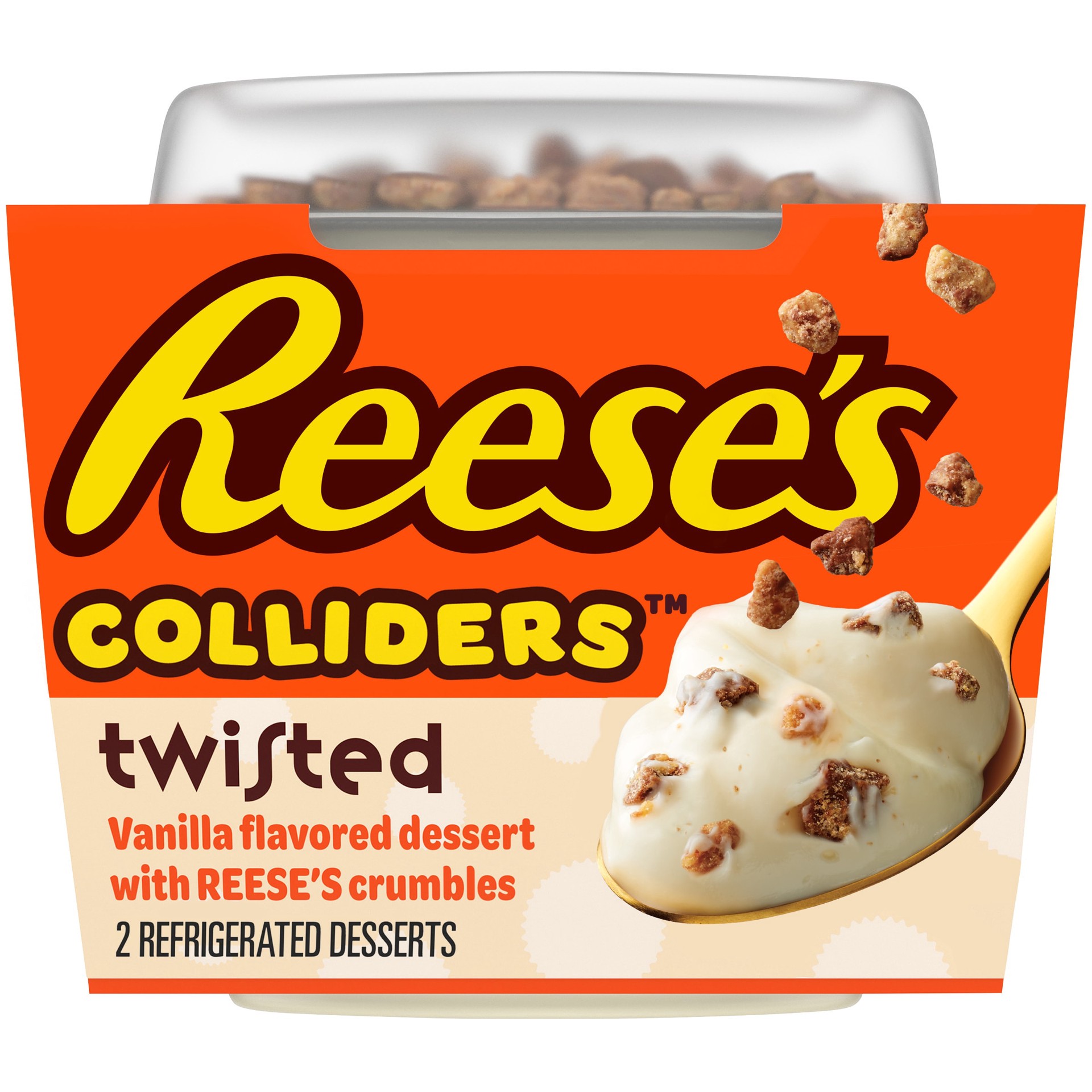 slide 1 of 9, COLLIDERS™ Twisted REESE''S Refrigerated Dessert- 2 ct, 2 ct