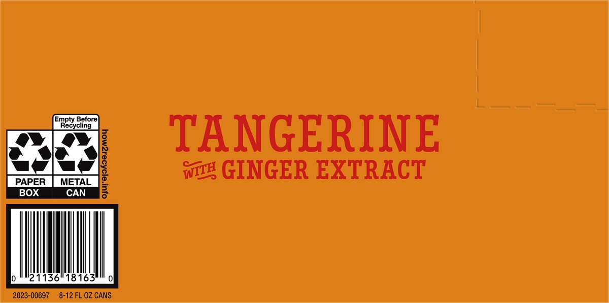 slide 5 of 11, Topo Chico Sabores Tangerine With Ginger Extract Cans- 8 ct, 8 ct; 12 oz