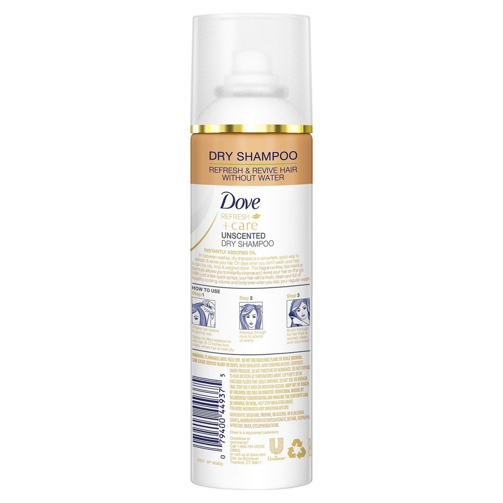 Dove Unscented Dry Shampoo 5 oz Shipt