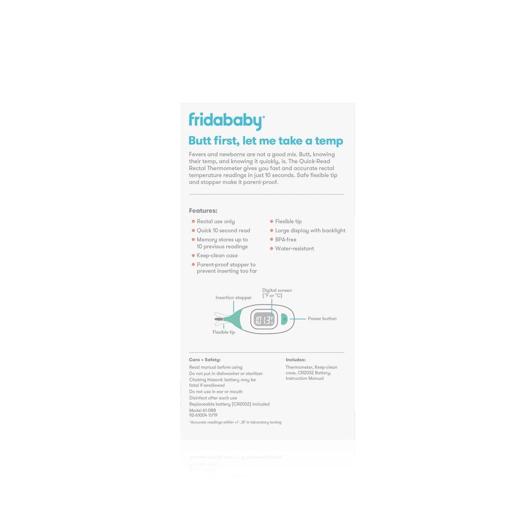slide 2 of 4, Fridababy Quick Read Digital Rectal Thermometer, 1 ct