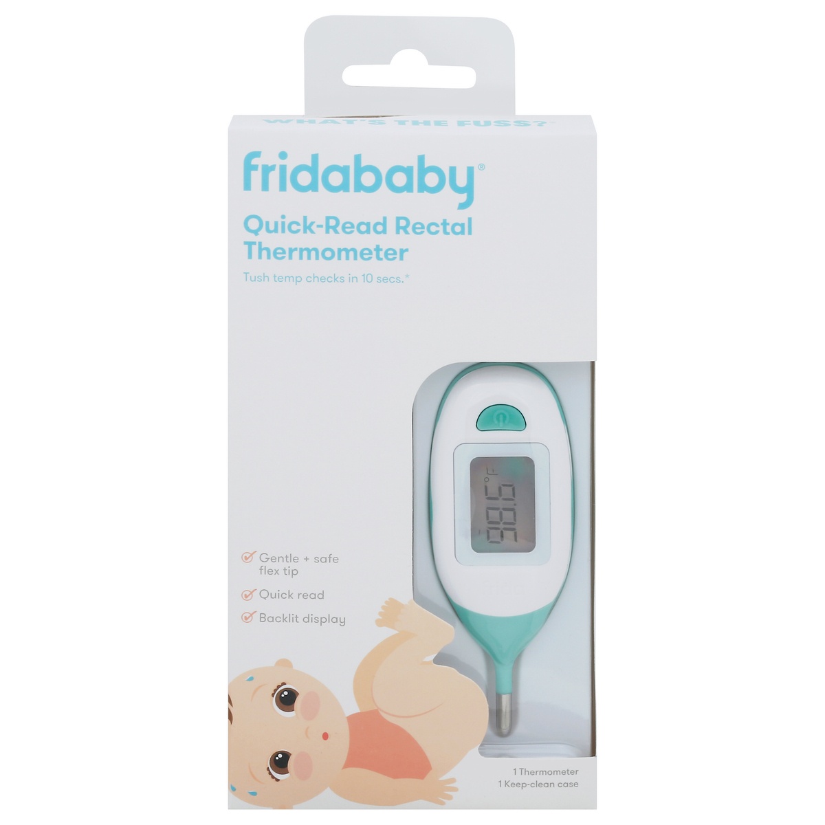 slide 1 of 1, Fridababy Quick Read Digital Rectal Thermometer, 1 ct