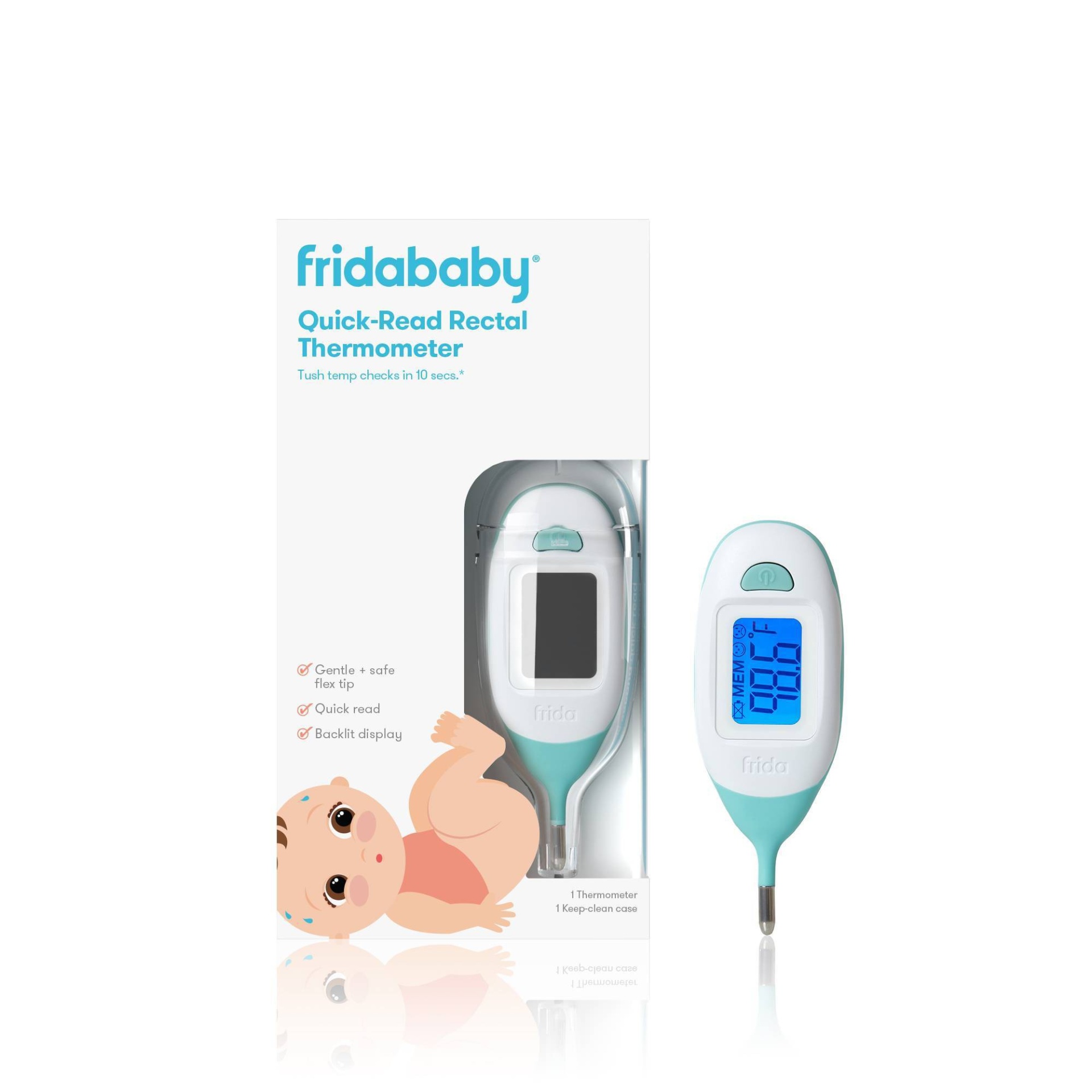 slide 1 of 4, Fridababy Quick Read Digital Rectal Thermometer, 1 ct