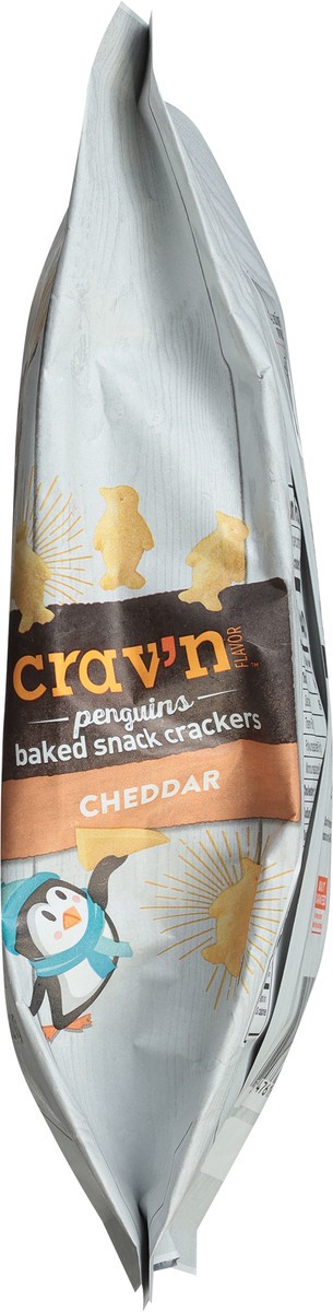 slide 10 of 13, Crav'n Flavor Penguins Baked Cheddar Snack Crackers - 6.6 oz, 6.6 oz
