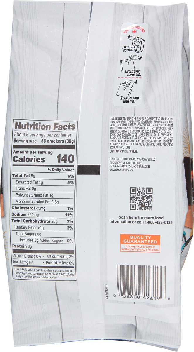 slide 9 of 13, Crav'n Flavor Penguins Baked Cheddar Snack Crackers - 6.6 oz, 6.6 oz