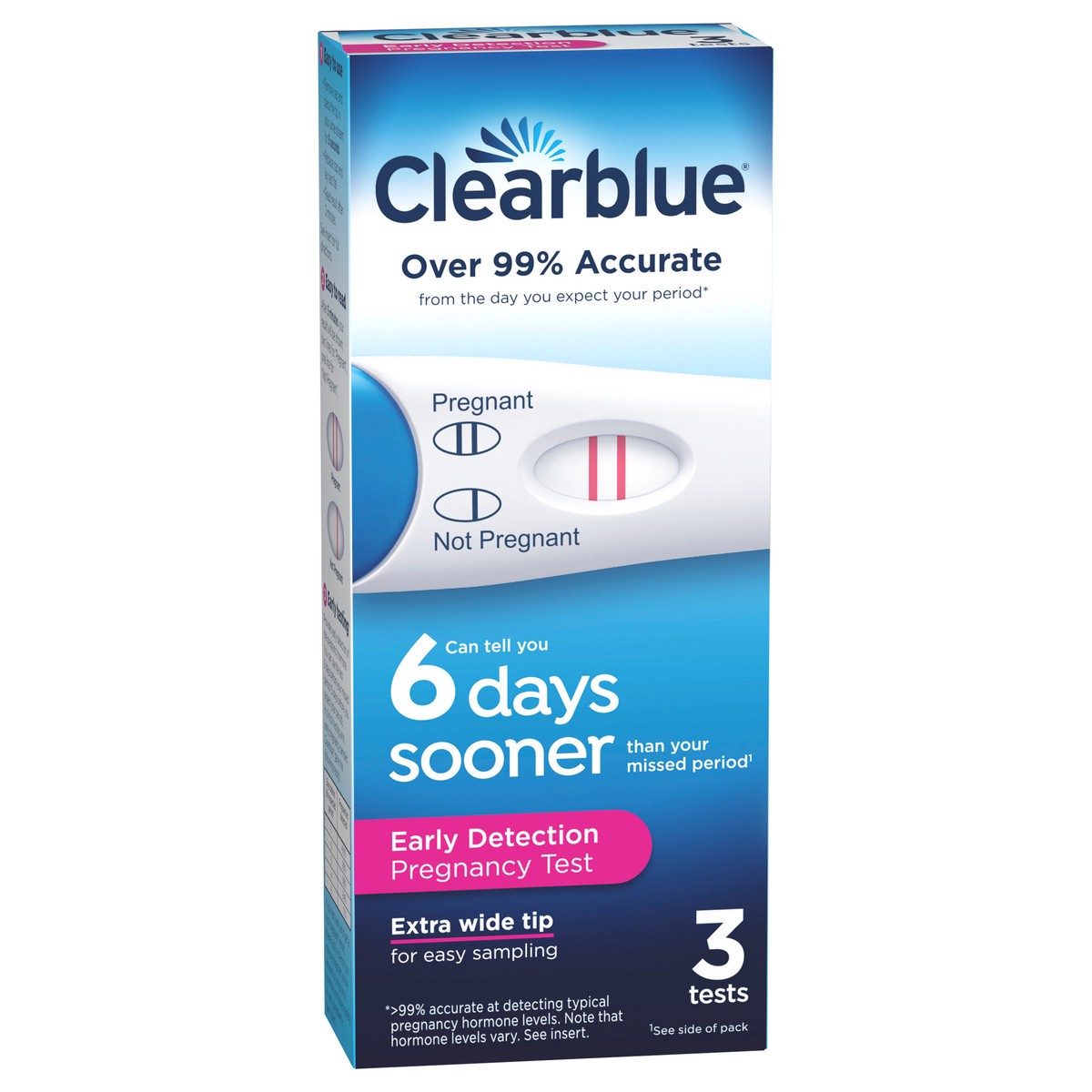 slide 7 of 9, Clearblue Early Detection Pregnancy Test, 3 count, 3 ct