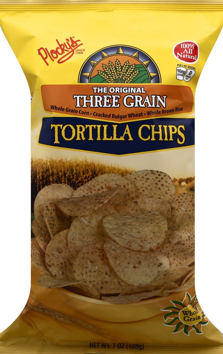 slide 1 of 6, Plocky's Tortilla Chips 7 oz, 7 oz