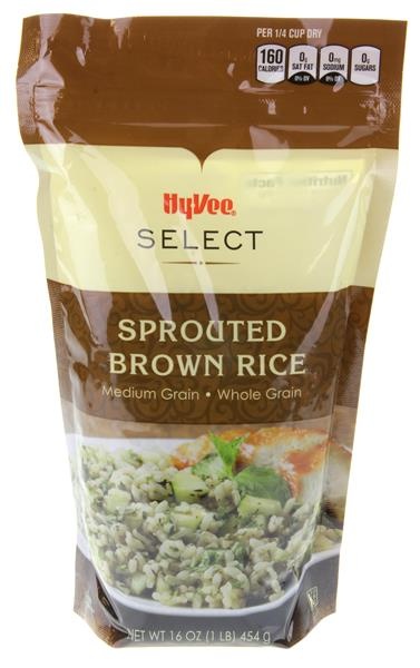 slide 1 of 1, Hy-Vee Select Sprouted Brown Rice, 16 oz