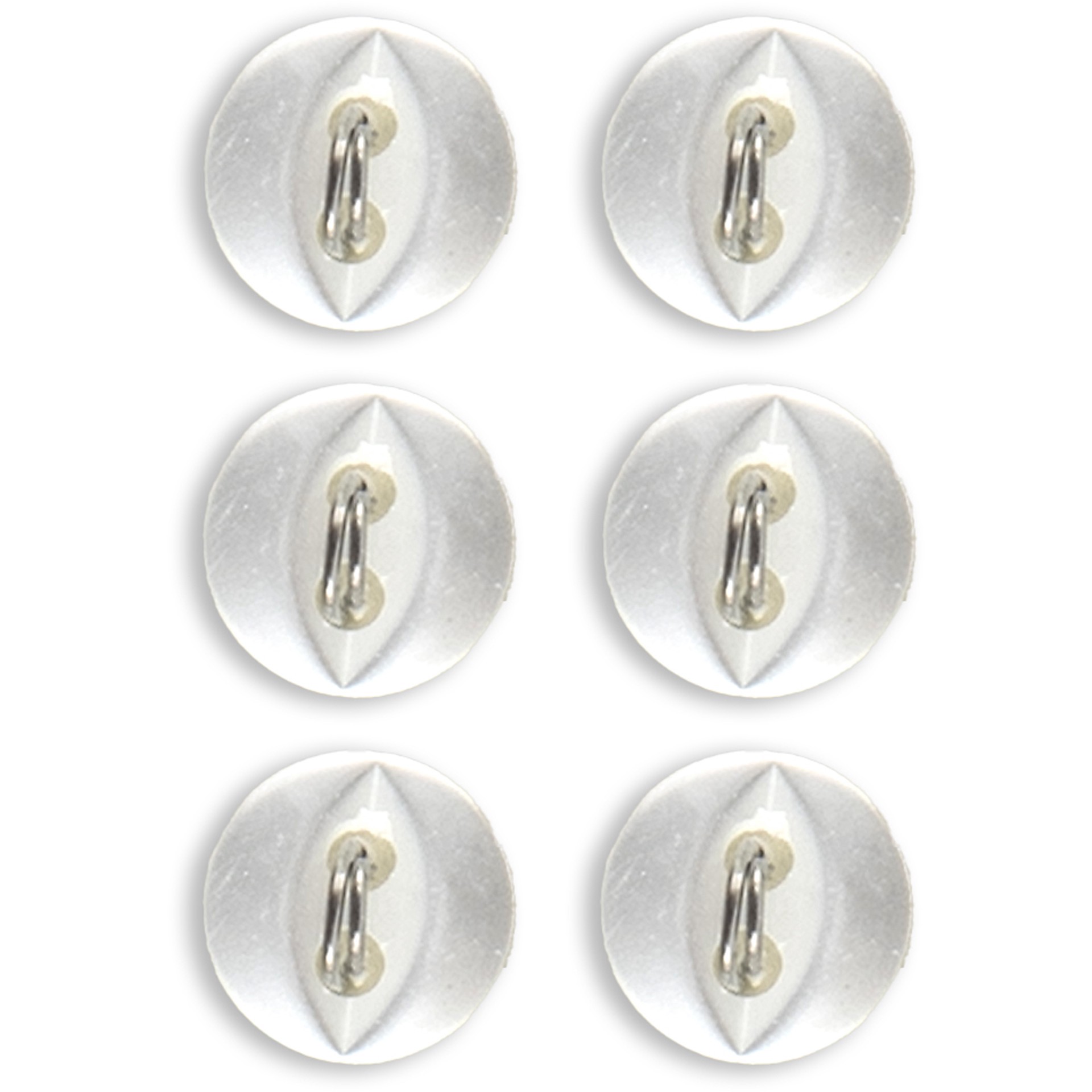 slide 3 of 3, Blumenthal Lansing Lamode 1/4" Clear Fisheye 2-Hole Buttons, 6ct., 6 ct