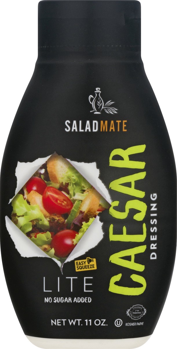 slide 1 of 13, SALADMATE Lite Caesar Dressing 11 oz, 11 oz