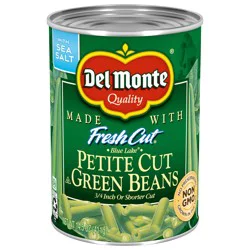 DEL MONTE BLUE LAKE Petite Cut Green Beans, Canned Vegetables, 14.5 oz Can