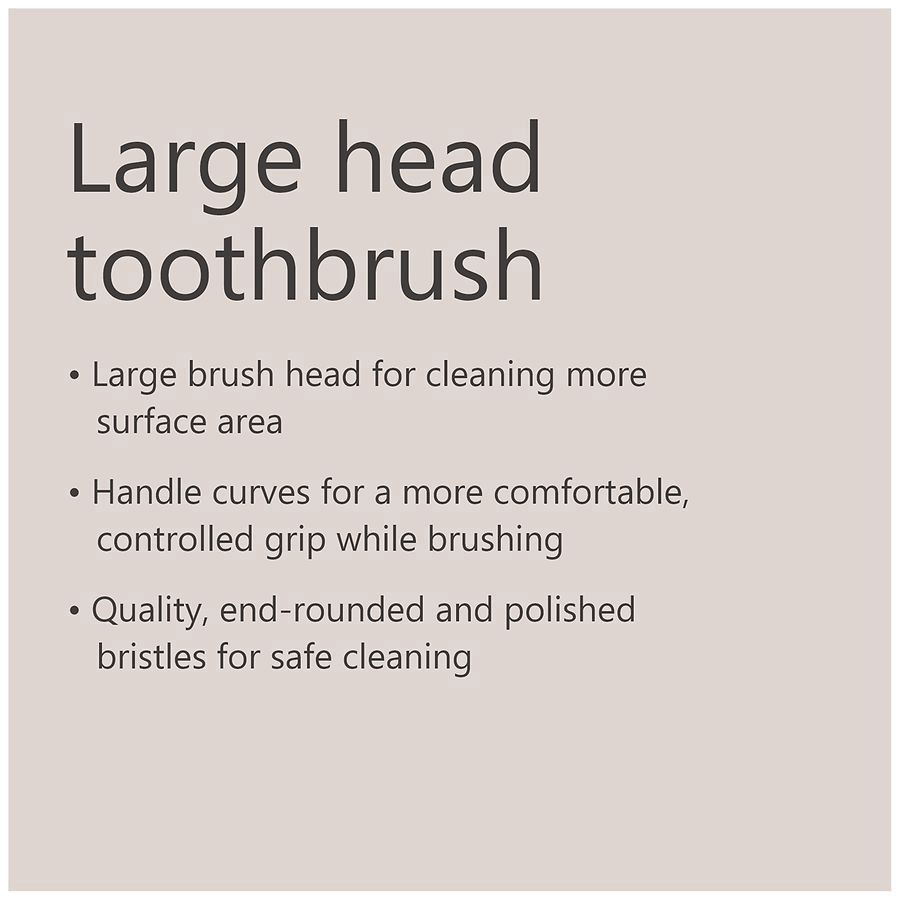slide 2 of 5, Walgreens Toothbrush Firm Large Head, 1 ct