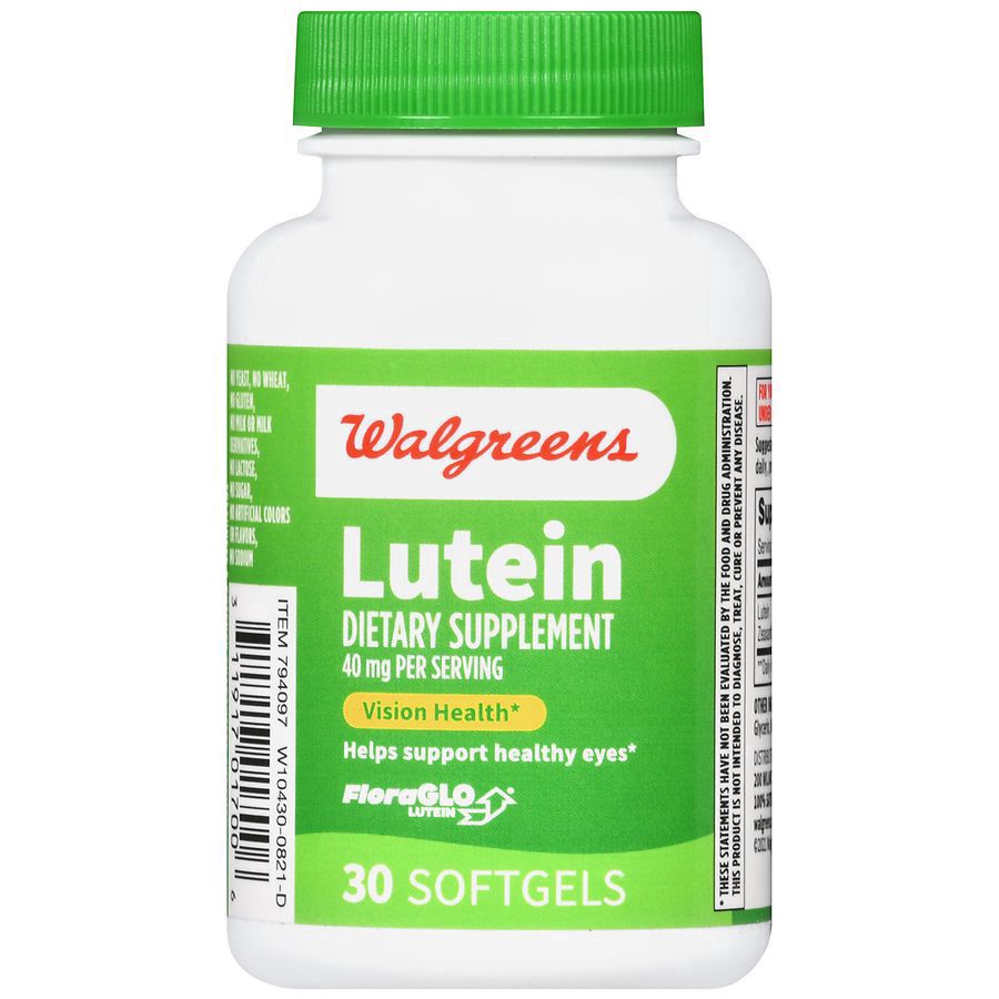 slide 2 of 5, Walgreens Lutein 40 mg Softgels, 30 ct