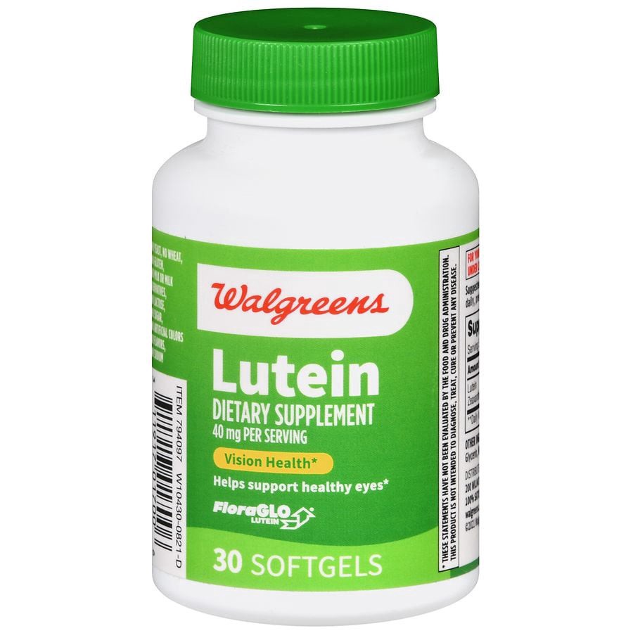 slide 1 of 5, Walgreens Lutein 40 mg Softgels, 30 ct