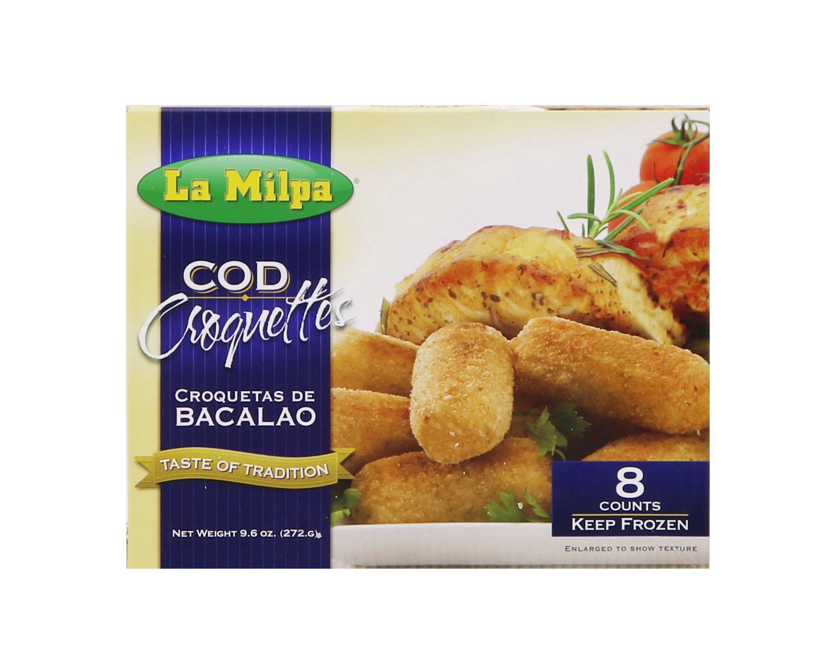 slide 1 of 1, La Milpa Cod Croquettes, 9.6 oz