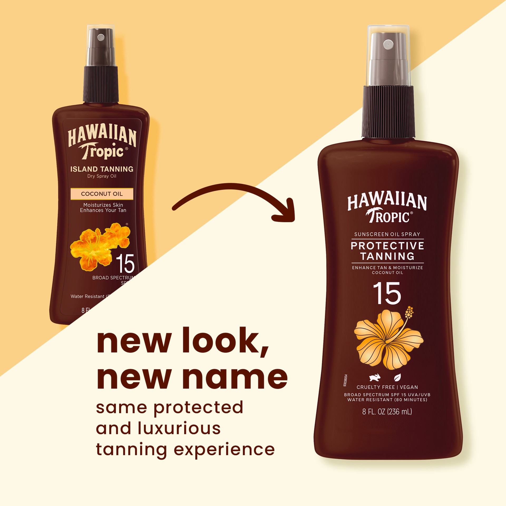 slide 3 of 8, Hawaiian Tropic Tanning Oil Pump Spray Spf 15, 8 oz