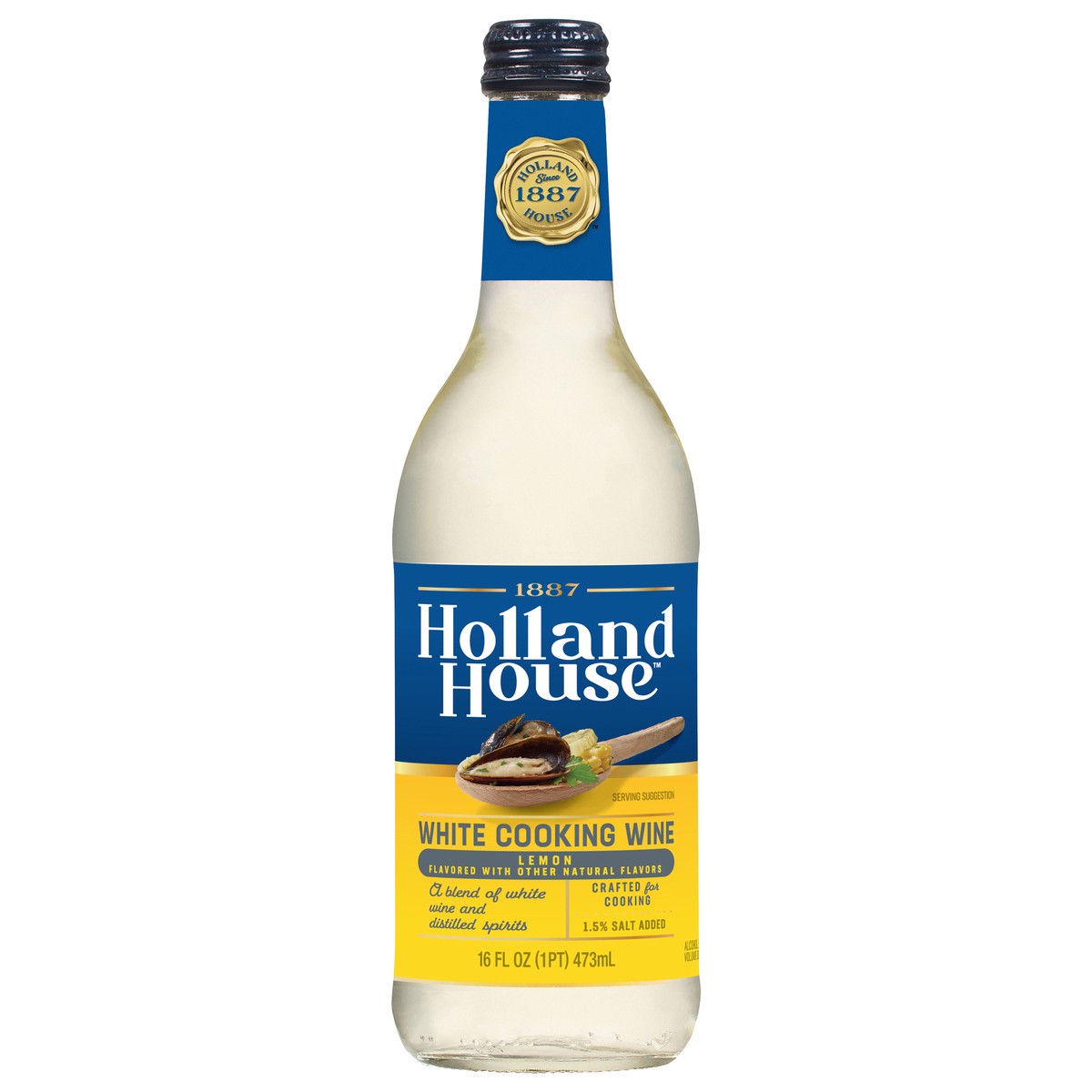 slide 1 of 11, Holland House White Lemon Cooking Wine with Lemon 16 fl oz, 16 fl oz