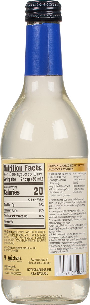 slide 5 of 11, Holland House White Lemon Cooking Wine with Lemon 16 fl oz, 16 fl oz