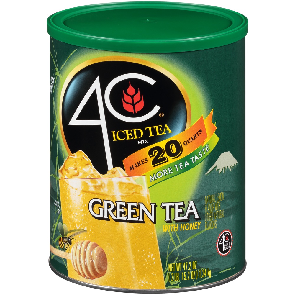 slide 3 of 8, 4C Antioxidant Green Tea Iced Tea Mix, 53 oz