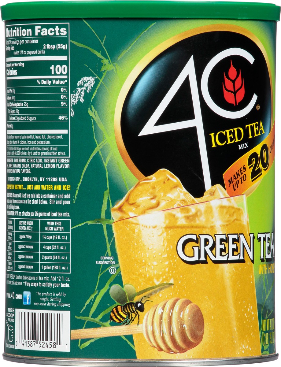 slide 12 of 13, 4C Green Tea with Honey Iced Tea Mix 47.2 oz, 47.20 oz