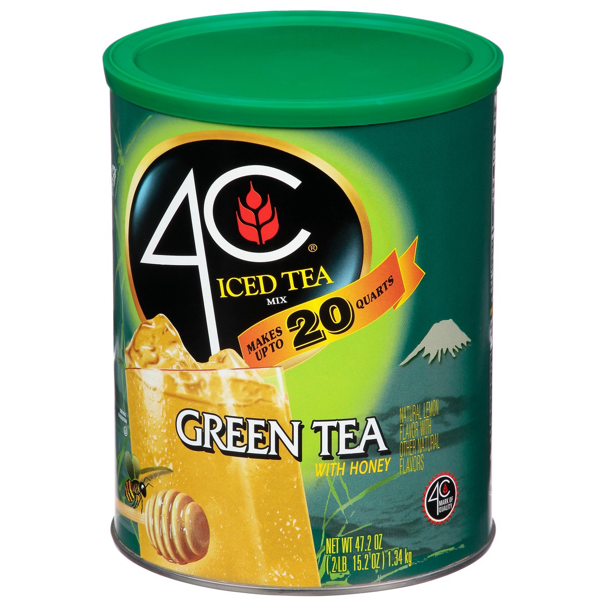 slide 9 of 13, 4C Green Tea with Honey Iced Tea Mix 47.2 oz, 47.20 oz