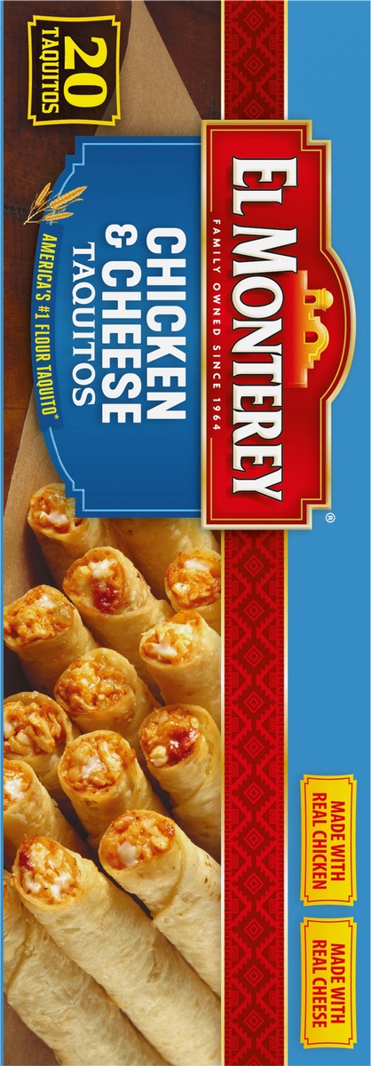 slide 7 of 11, El Monterey Chicken And Cheese Taquitos, 20 ct