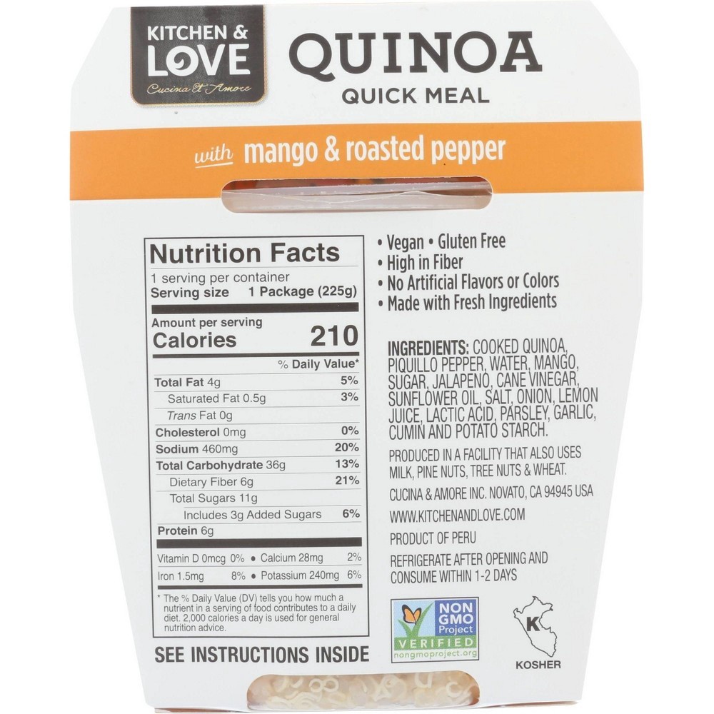 slide 3 of 3, Cucina & Amore Gluten Free and Vegan Mango Jalapeno Quinoa, 7.9 oz