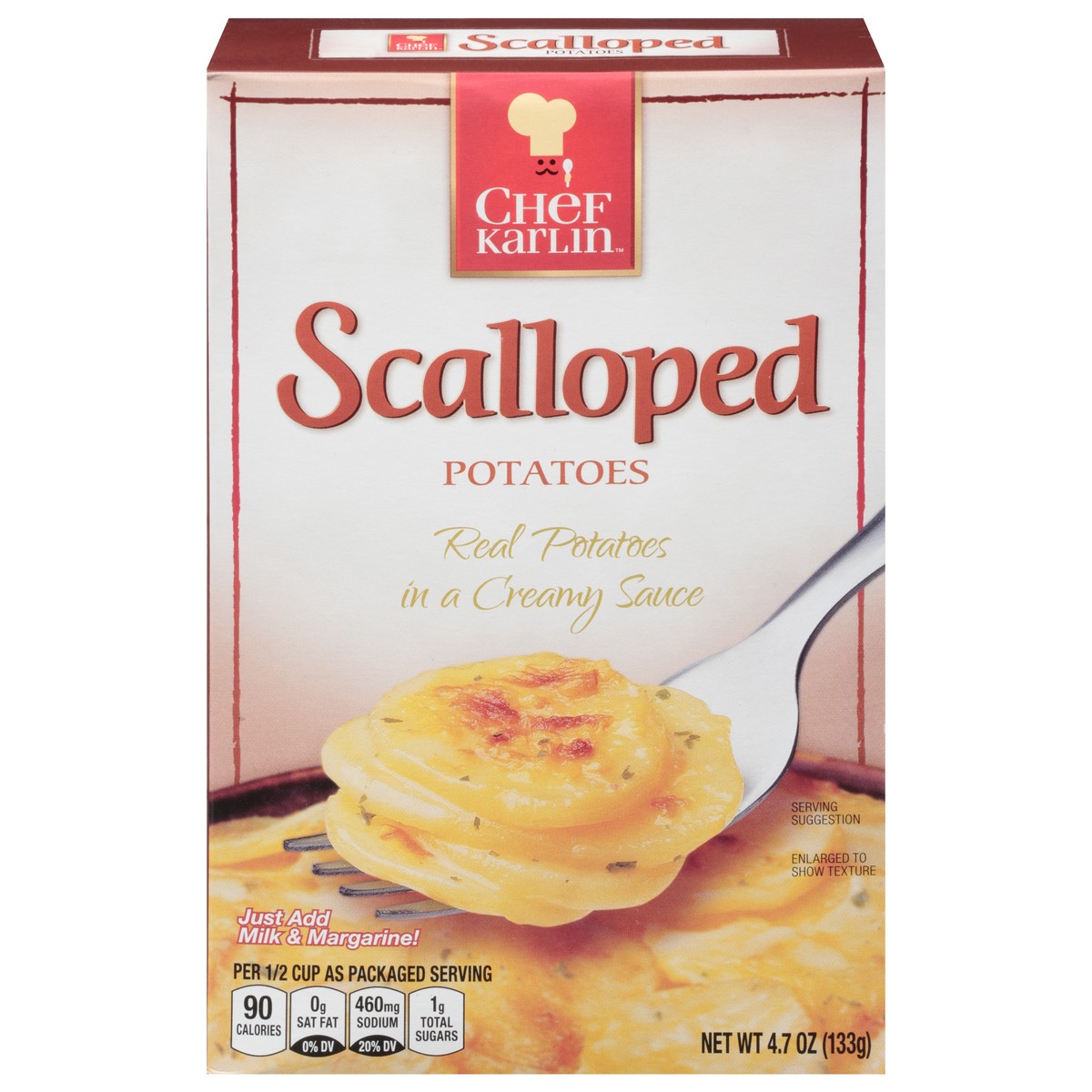 slide 5 of 13, Chef Karlin Scalloped Potatoes 4.7 oz, 4.7 oz