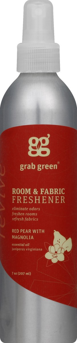 slide 2 of 3, Grab Green Room & Fabric Freshener Red Pear with Magnolia, 7 oz