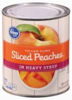 Kroger Yellow Cling Sliced Peaches In Heavy Syrup - 29 oz