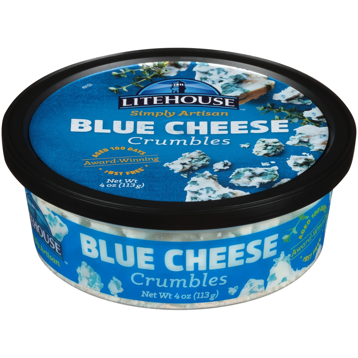 slide 1 of 7, Litehouse Simply Artisan Blue Cheese Crumbles 4 oz. Tub, 