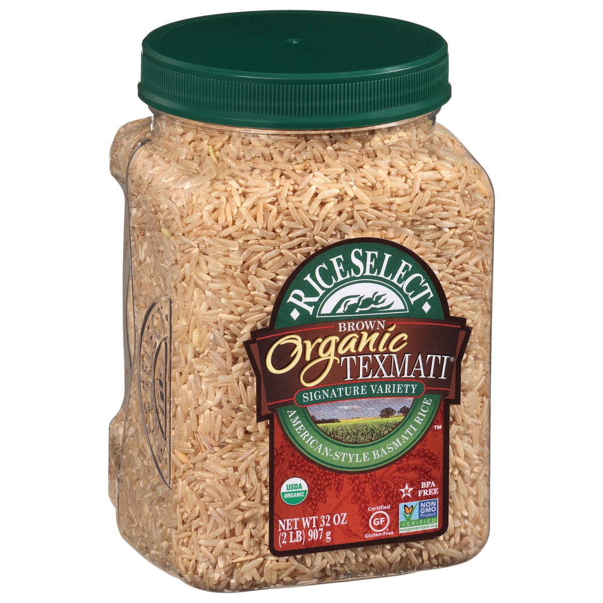 slide 3 of 10, Texmati Organic Basmati Brown Rice, 32 oz