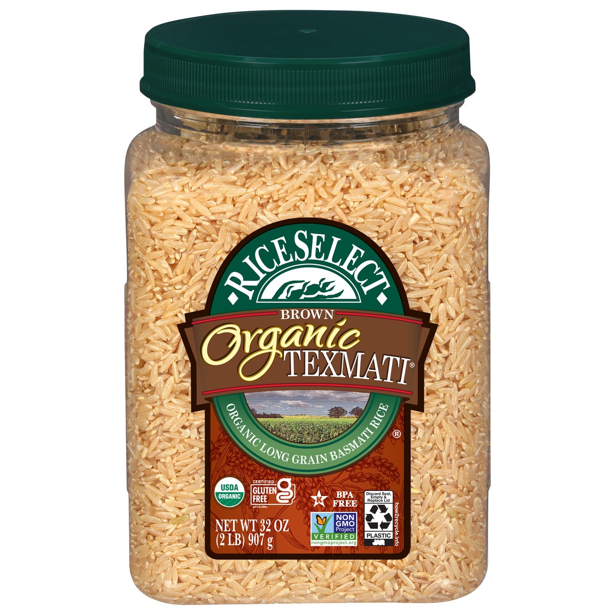 slide 1 of 10, Texmati Organic Basmati Brown Rice, 32 oz