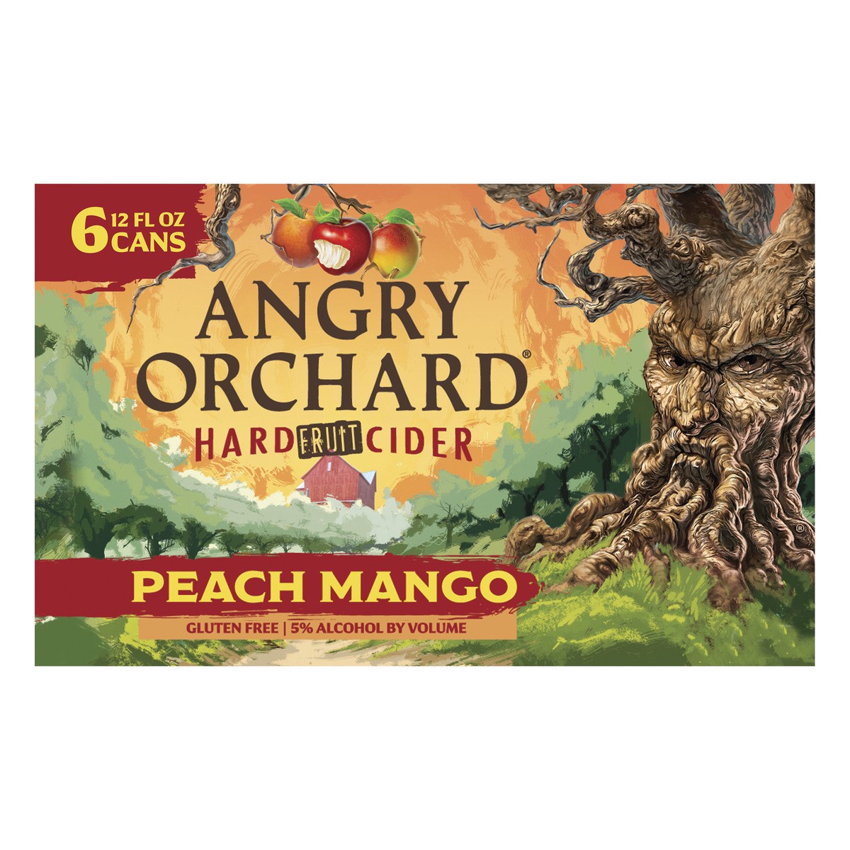 slide 5 of 8, Angry Orchard Peach Mango Hard Cider, Spiked (12 fl. oz. Can, 6pk.), 6 ct; 12 oz