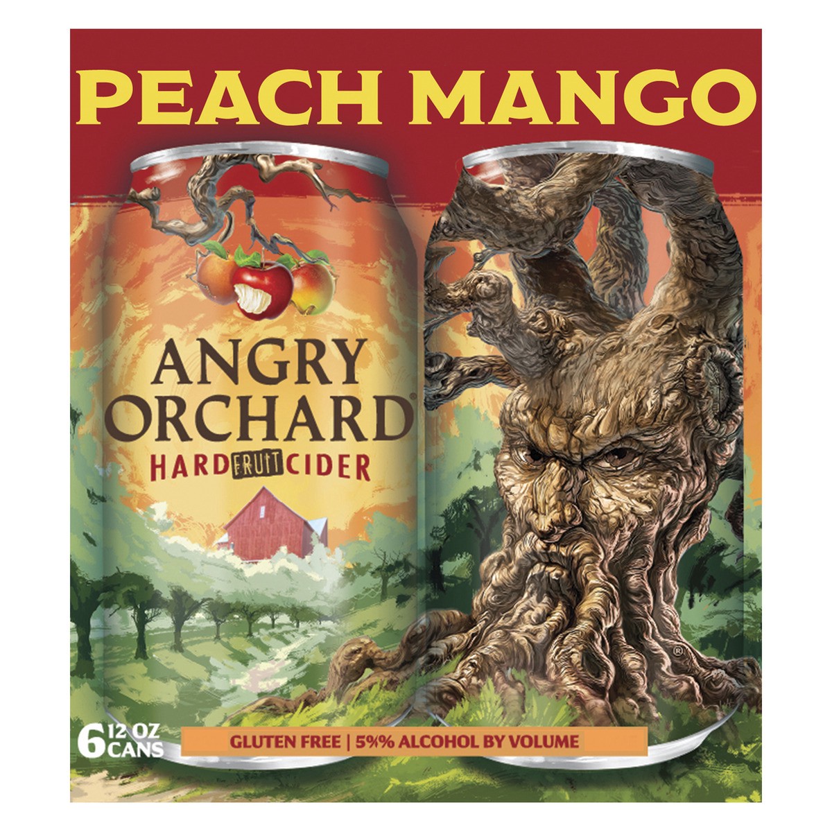 slide 6 of 8, Angry Orchard Peach Mango Hard Cider, Spiked (12 fl. oz. Can, 6pk.), 6 ct; 12 oz
